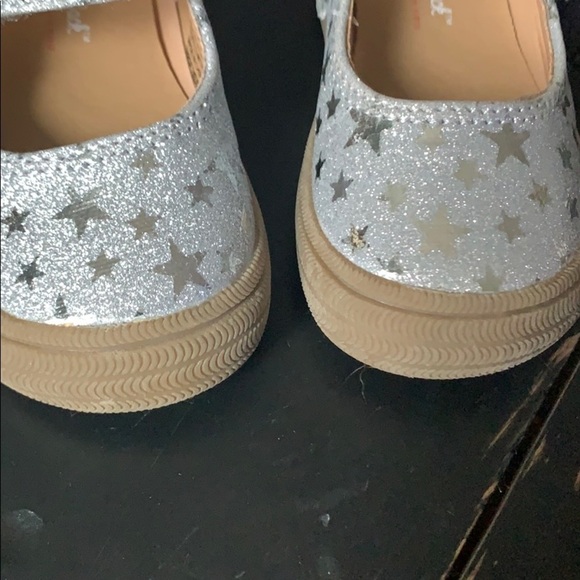 NWOB Cat & Jack Annabelle Silver Glitter Star - Picture 4 of 11